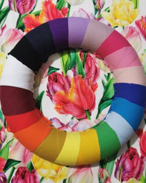 Tulip floral Cotton Lycra French Terry £16.50 pm 2 Tulip floral Cotton Lycra French Terry £16.50 pm