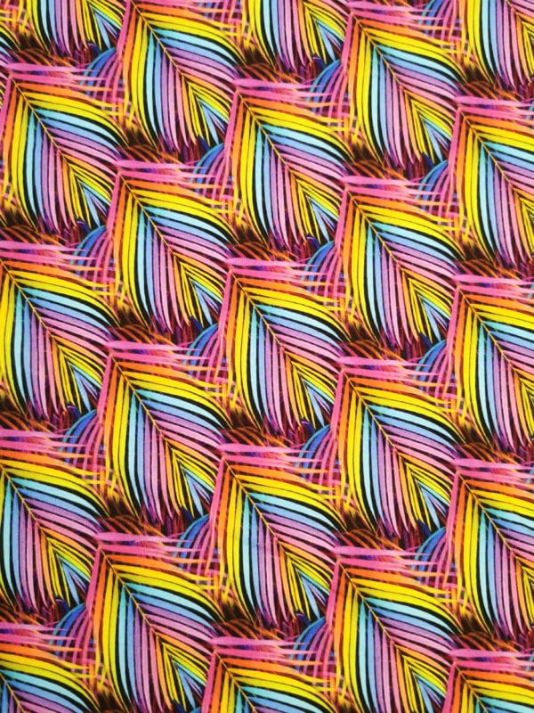 Rainbow Feather Cotton Lycra French Terry £16.50 pm 7