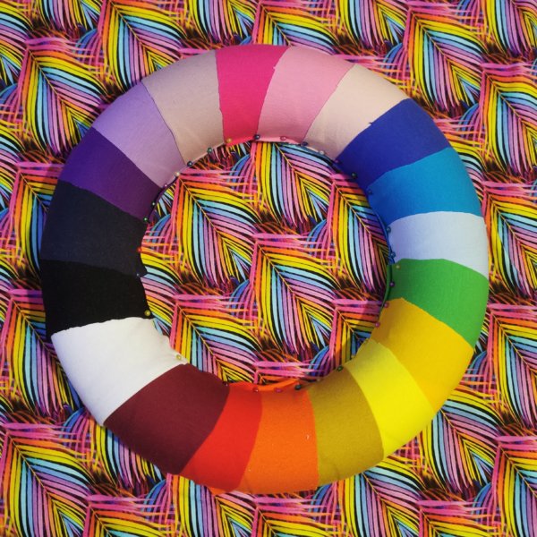 Rainbow Feather Cotton Lycra French Terry £16.50 pm 5