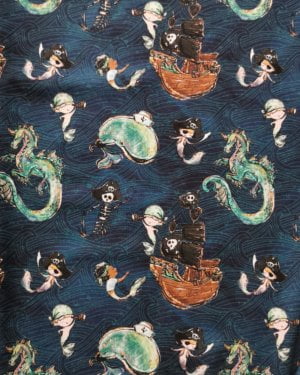 Pirate Merman Dragon Cotton Lycra Jersey £16.50 pm