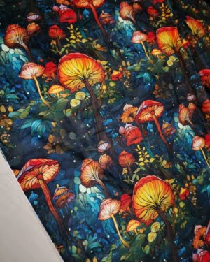 Mushroom Forest Squish Fabric £17 pm