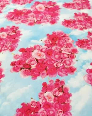 Sweetheart Rose Valentines Cotton Lycra Jersey £16.50 pm