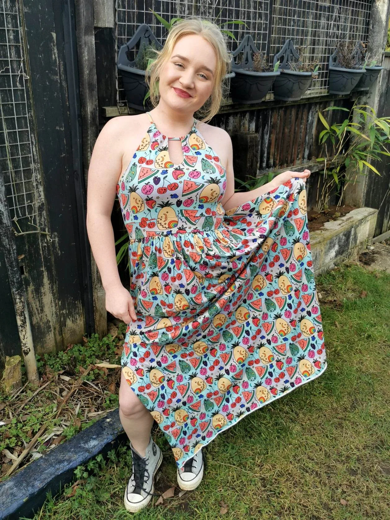 Fruity Rainbow Cotton Lycra Jersey Fabric £16.50pm (with wholesale pricing) - Image 5