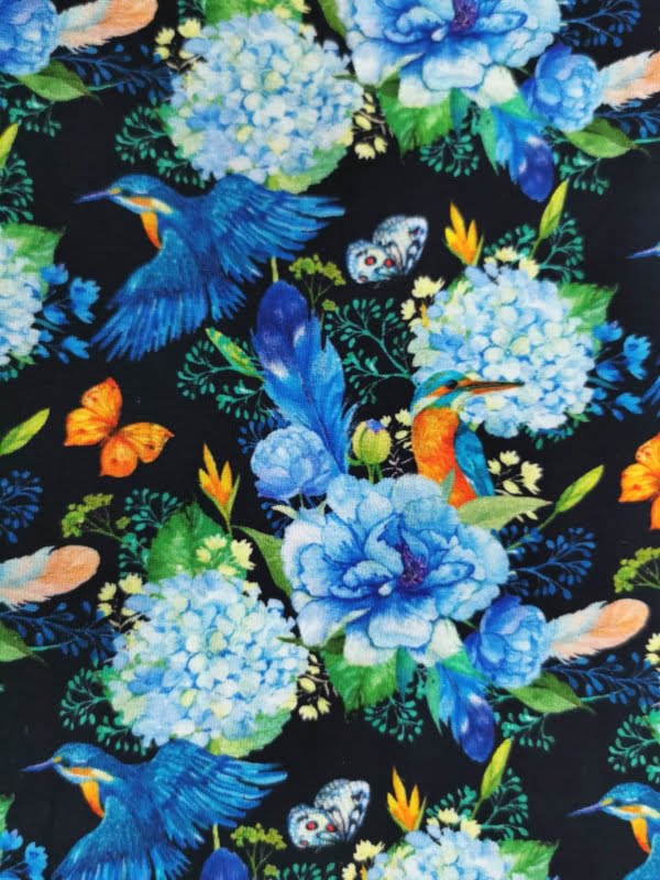 Blue Bird Floral Kingfisher Jersey £16.50pm (with wholesale pricing) 16