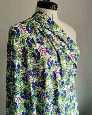 Blueberry Fruit Cotton Lycra Jersey £16.50pm (with wholesale pricing)