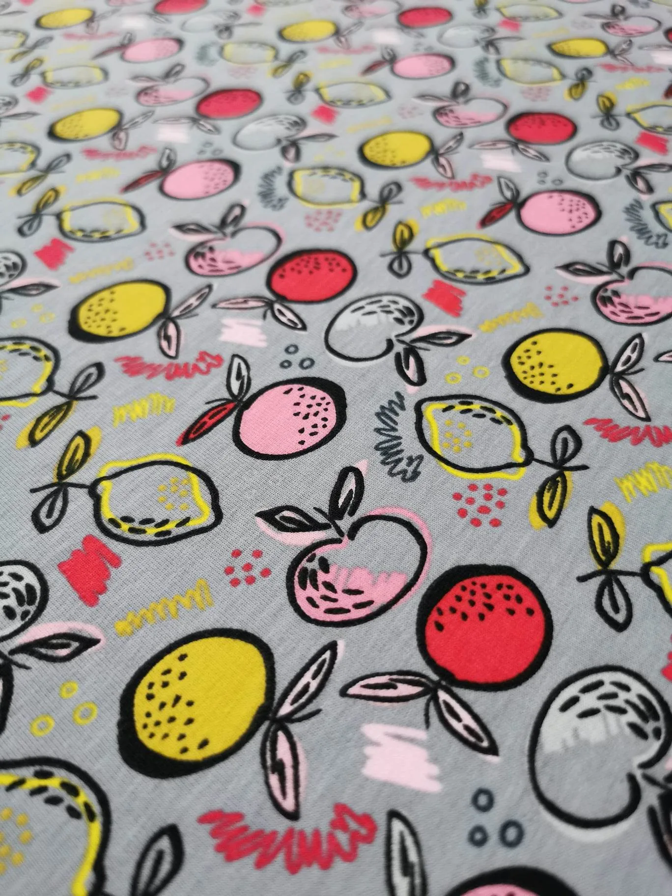 GOTS ORGANIC Navy Australian Animals Jersey Fabric £15pm 2