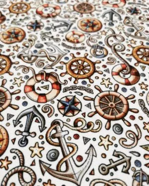 Go Sailing French Terry Stretch Fabric £15pm