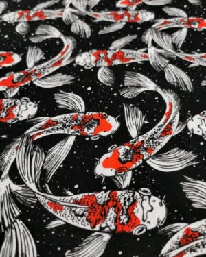 Koi Fish Bamboo Jersey £16.50pm (With Wholesale Pricing)