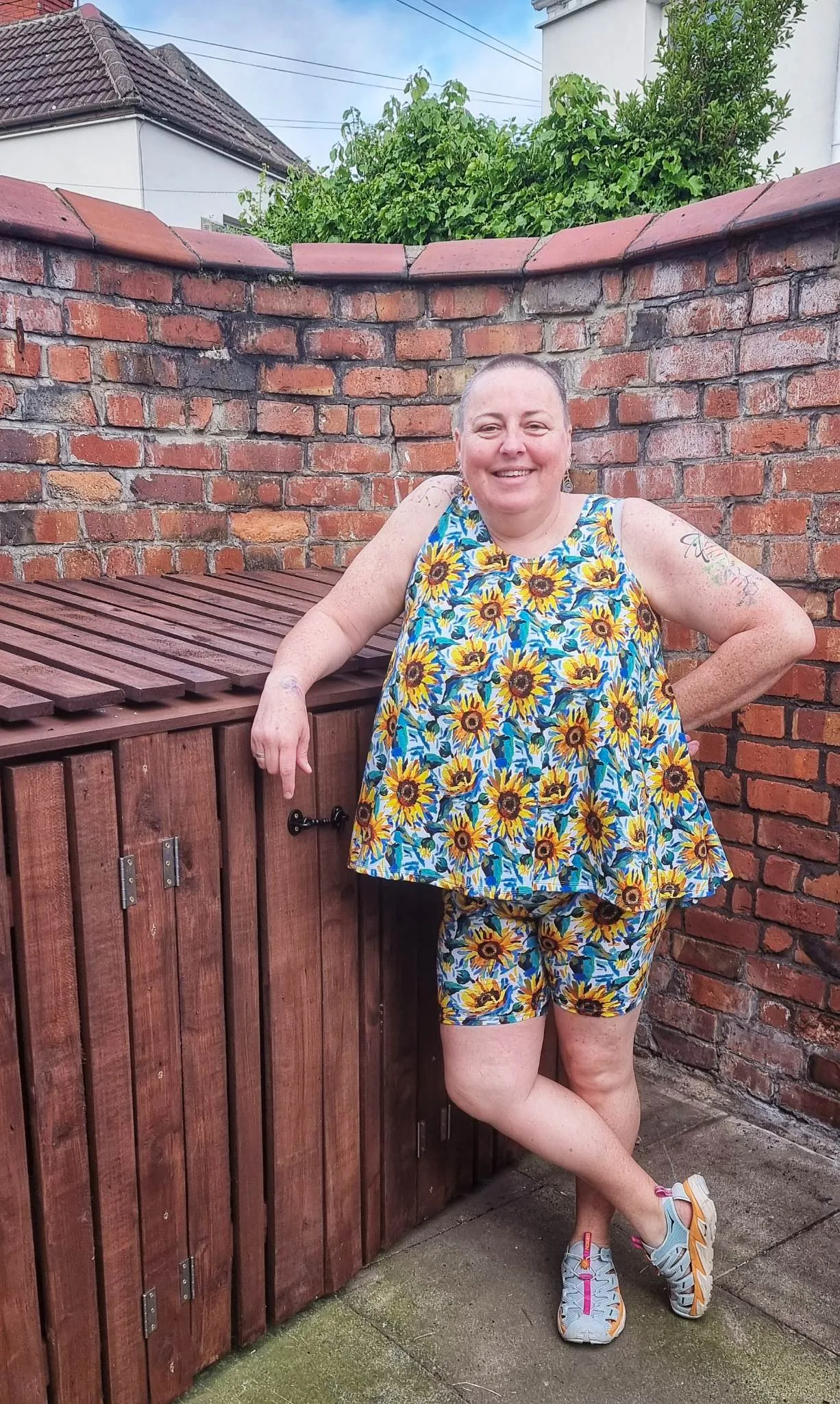 Irresistible Bamboo Jersey Summer Sunflower Fabric £16.50pm (With Wholesale Pricing) 17 Bamboo Jersey Summer Sunflower Fabric