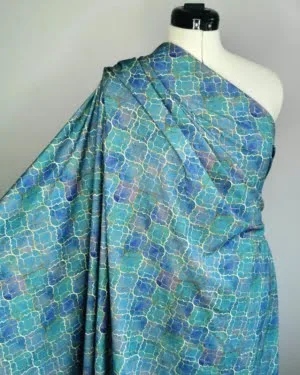 Moroccan Tile Cotton Lycra Jersey Fabric £16.50 pm (With Wholesale Pricing) 2 Moroccan Tile Cotton Lycra Jersey Fabric £16.50 pm (With Wholesale Pricing)