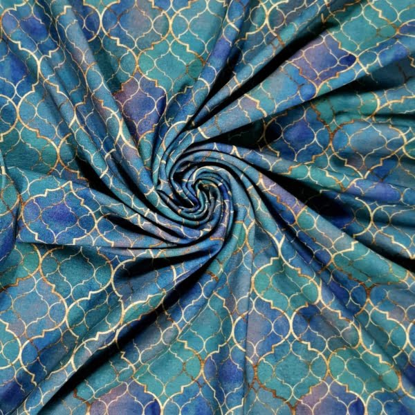 Moroccan Tile Cotton Lycra Jersey