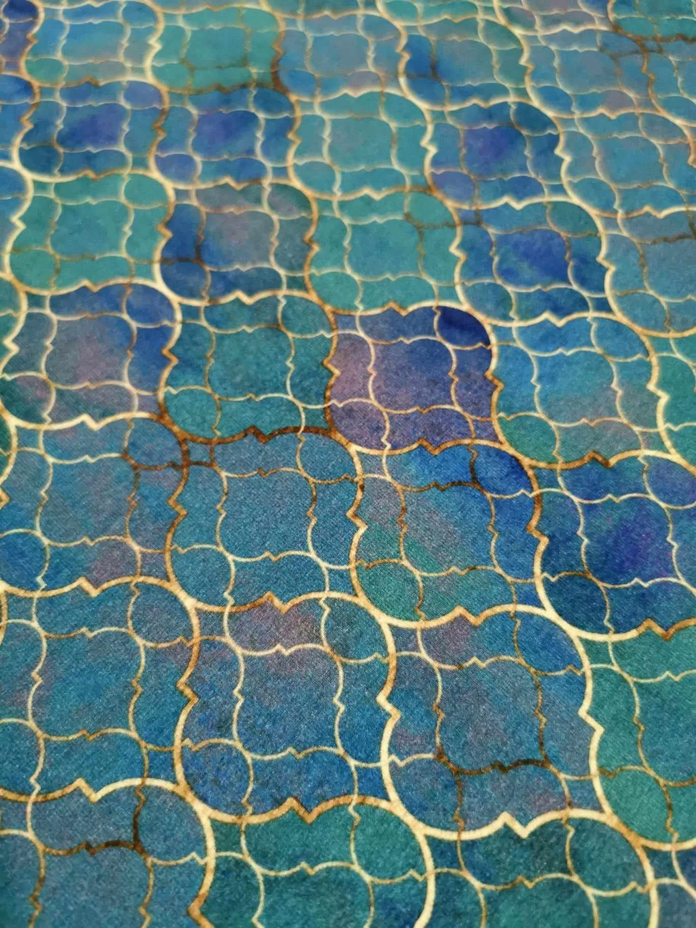 Moroccan Tile Cotton Lycra Jersey