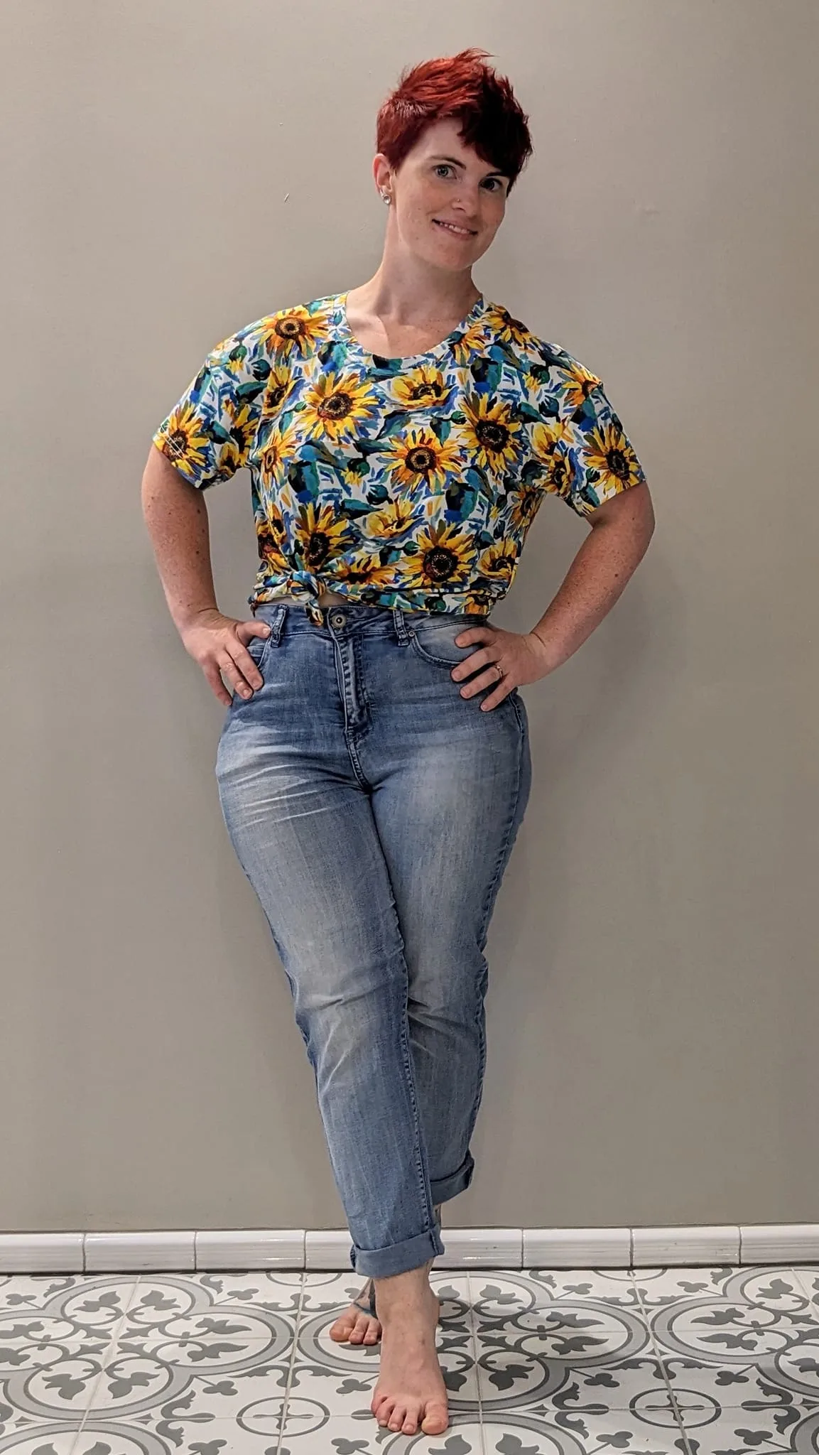 Irresistible Bamboo Jersey Summer Sunflower Fabric £16.50pm (With Wholesale Pricing) 9 Bamboo Jersey Summer Sunflower Fabric