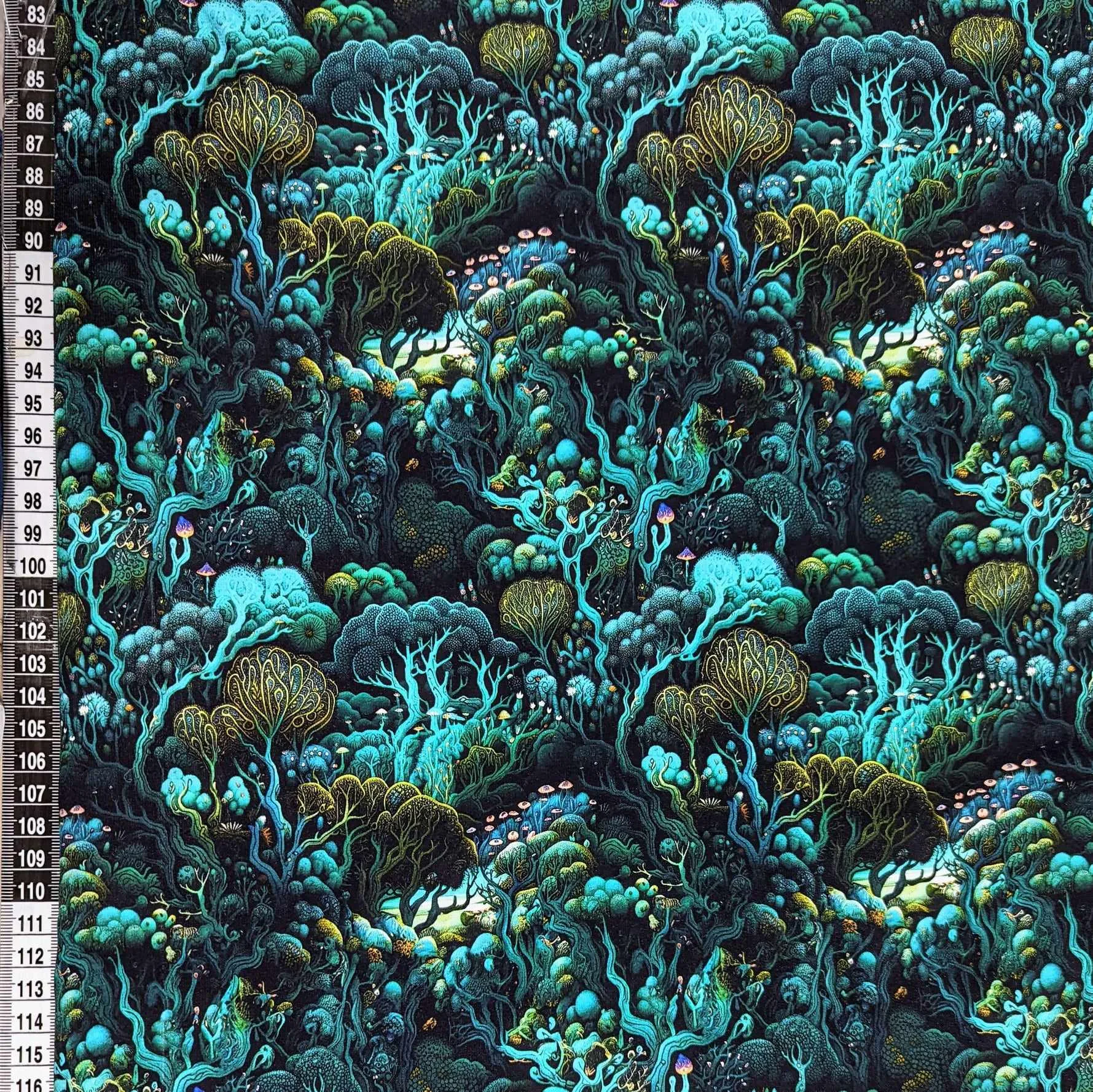 Green Forest French Terry Stretch Knit Fabric