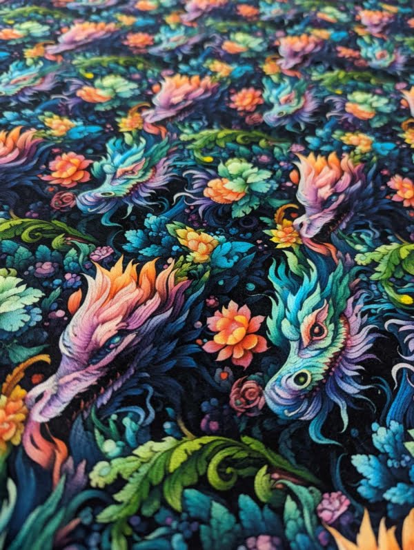 Dragon Cotton Lycra Jersey stretch knit Fabric