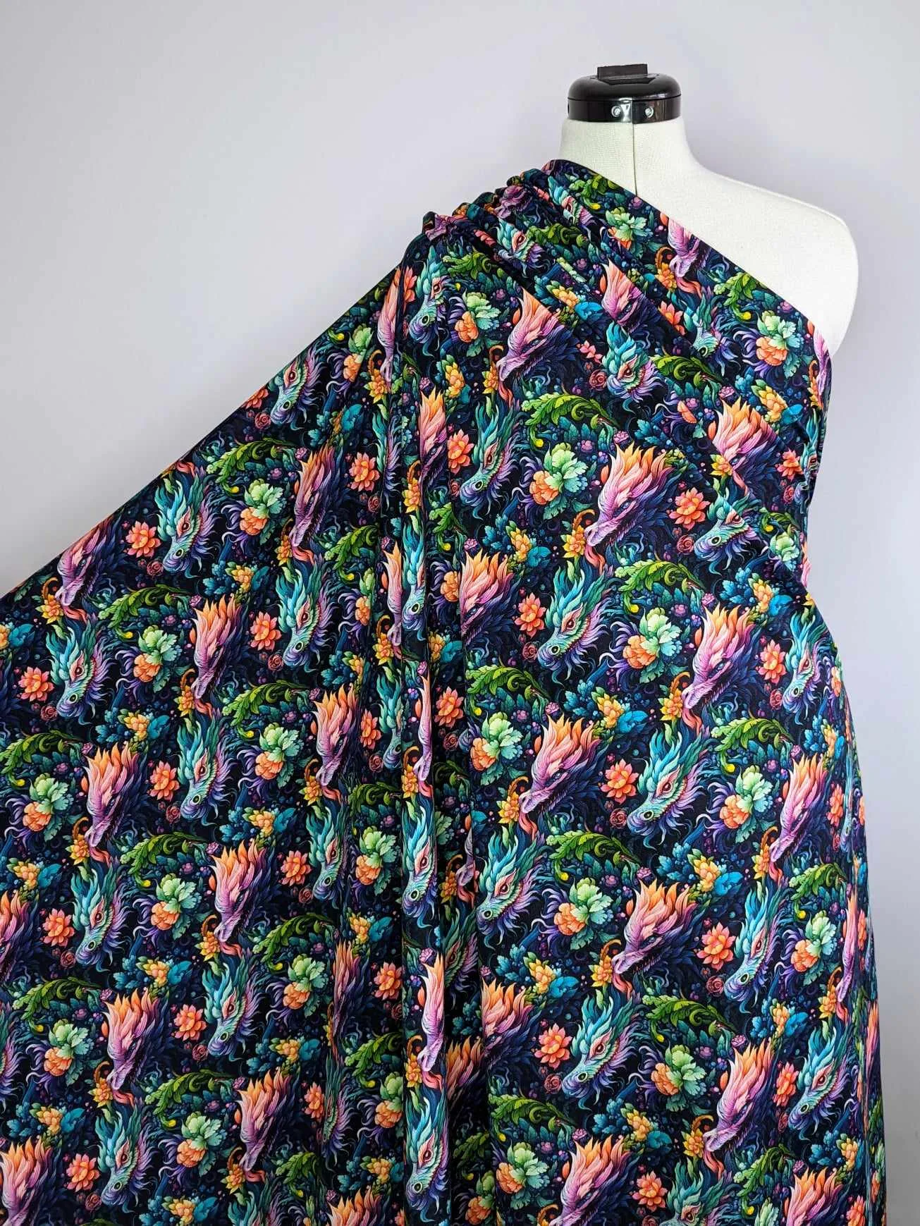 Dragon Cotton Lycra Jersey stretch knit Fabric