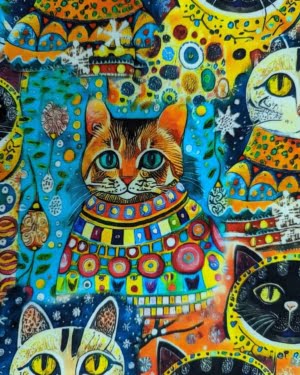 Arty Cats French Terry £16.50pm