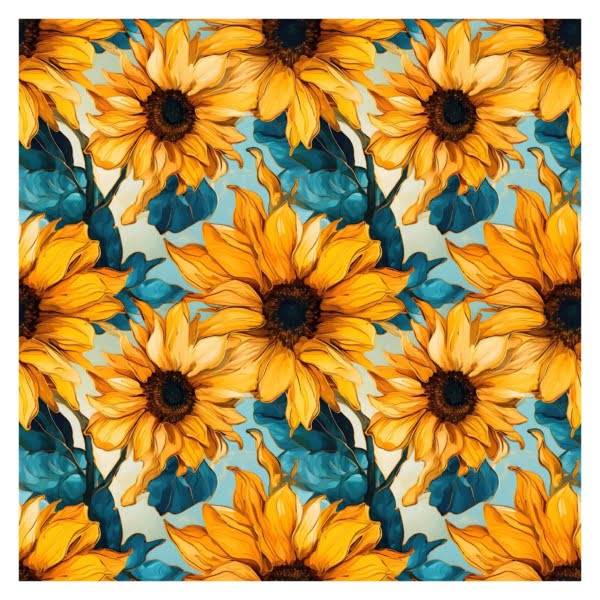PREORDER Gilded Sunflower Jersey Fabric Due May 2024 £16.50pm 5