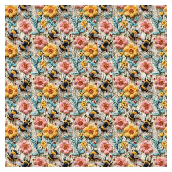 PREORDER Embroidered Bee French Terry Fabric Due May 2024 £16.50pm 5
