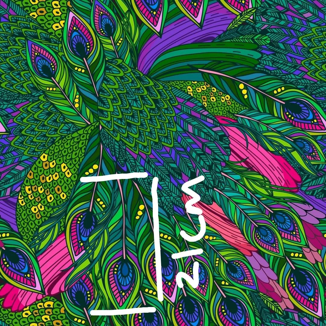 Rainbow Peacock Jersey Fabric £16.50pm 5 Rainbow Peacock Jersey Fabric £16.50pm - Image 2