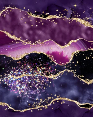 PREORDER Purple Glitter Horizon Jersey Fabric Due May 2024 £16.50pm