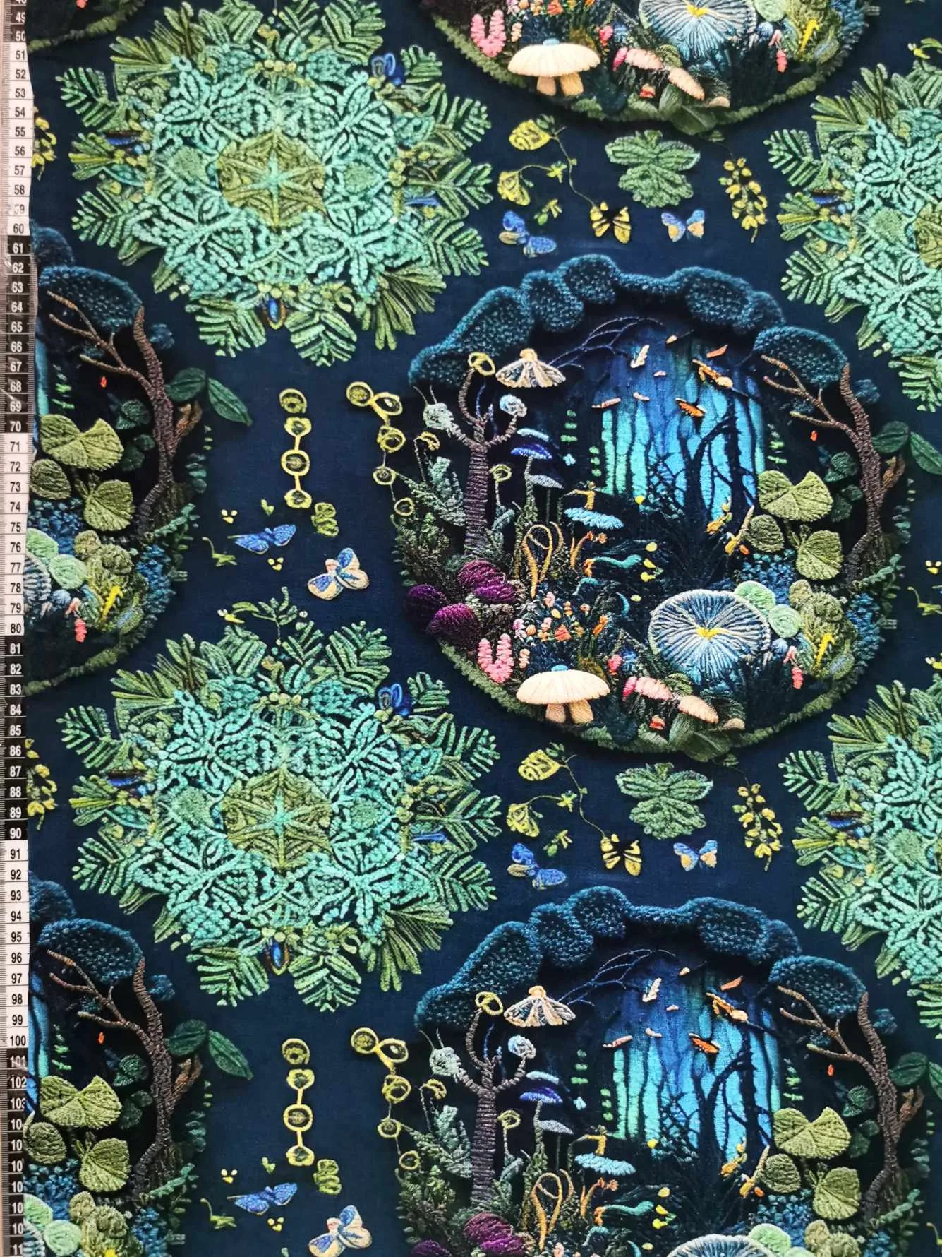 Enchanted Forest Embroidery Jersey Fabric £16.50pm - Image 2