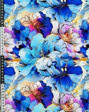 Floral Watercolour Jersey Fabric £16.50pm