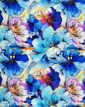 PREORDER Floral Watercolour Jersey Fabric Due July 2024 £16.50pm