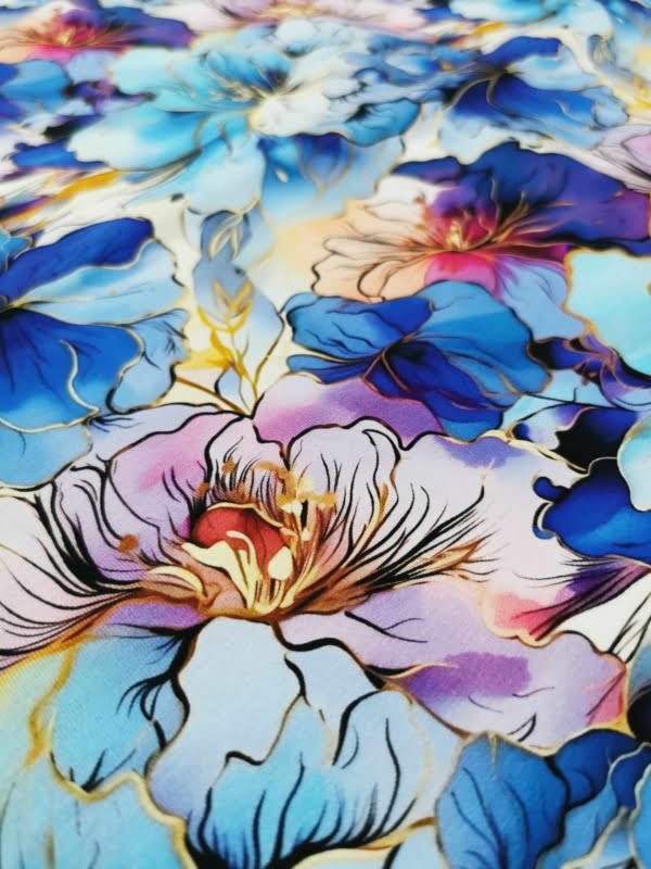 PREORDER Floral Watercolour Jersey Fabric Due July 2024 £16.50pm 7