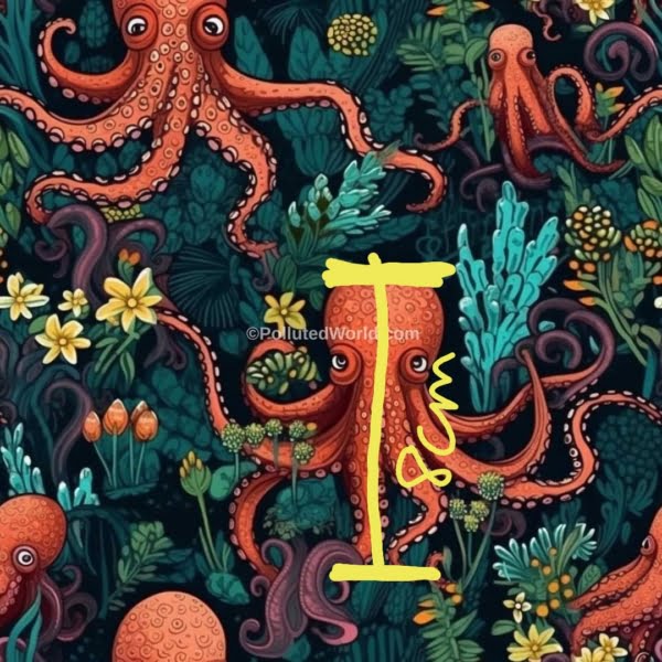 PREORDER Octopus Sea Jersey Fabric Due July 2024 £16.50pm 5