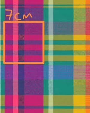 PREORDER Rainbow Tartan French Terry Fabric Due August 2024 £18pm