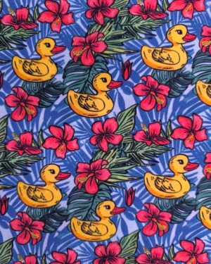 Hawaiian Duck Jersey Fabric £16.50pm Hawaiian Duck Jersey Fabric £16.50pm