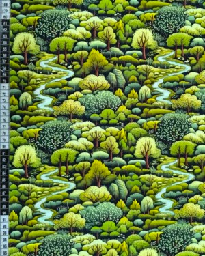 Forest Stream French Terry Fabric £18pm