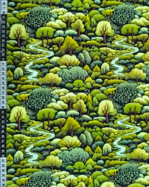 Forest Stream French Terry Fabric £18pm 2 Forest Stream French Terry Fabric £18pm