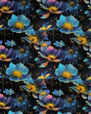 Firefly Floral Jersey Fabric £16.50pm