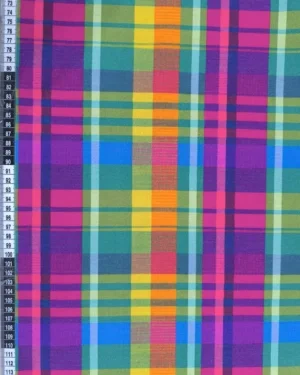 Rainbow Tartan Jersey Fabric £16.50pm