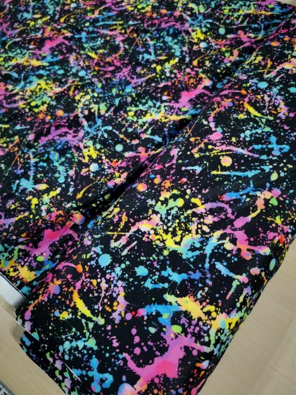 Paint Splatter Athletic, Active, Sports Fabric £17pm 4