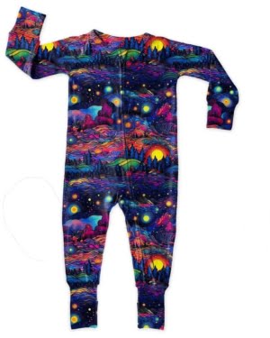 PREORDER Starry Night Galaxy French Terry Fabric Due September 2024 £18pm