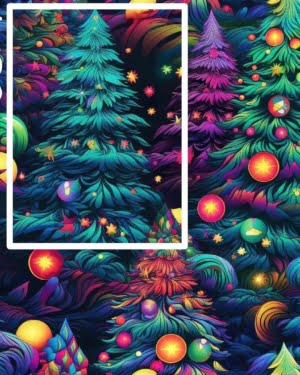 PREORDER due September Christmas Tree Jersey Fabric £16.50pm