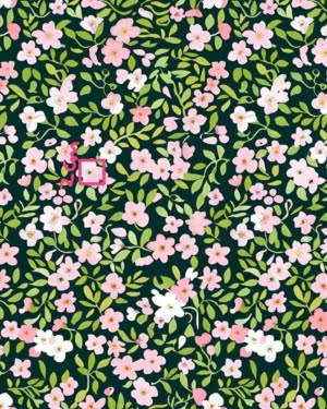 Dark Ditsy Floral Jersey Fabric £16.50pm