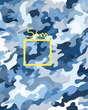 PREDORDER due Nov Blue Camo Squish Fabric £17 pm