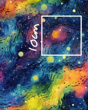 PREORDER Rainbow Galaxy French Terry Fabric Due September 2024 £18pm