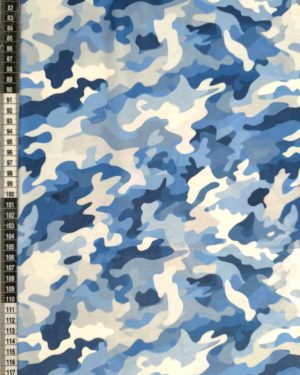 Blue Camo Squish Fabric £17 pm