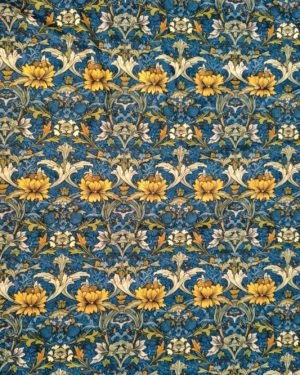 Blue William Morris Squish Fabric £17 pm