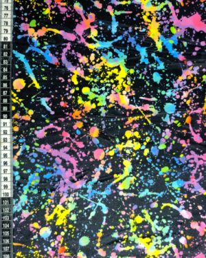 Rainbow Splatter Squish Fabric £17 pm