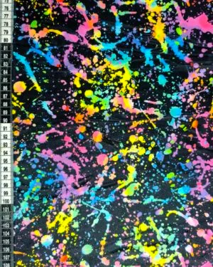 Rainbow Splatter Squish Fabric £17 pm