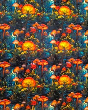 Mushroom Forest Squish Fabric £17 pm