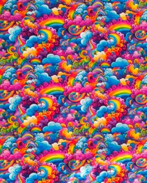 Fairytale Rainbow Squish Fabric £17 pm