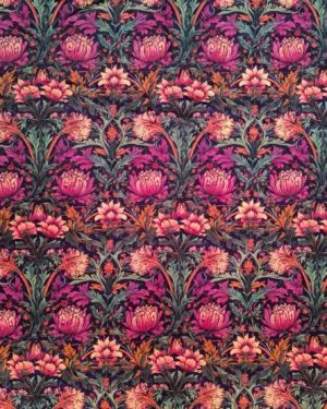 Purple William Morris Squish Fabric £17 pm