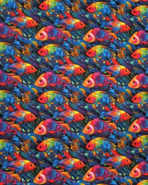 Rainbow Fish Squish Fabric £17 pm